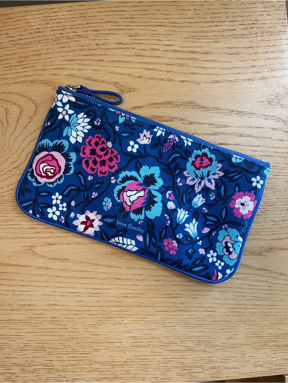 Vera Bradley Floral Printed Canvas Zip Pouch